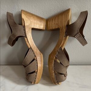 SVEN HIGH heel Square Accent Sandal Clog